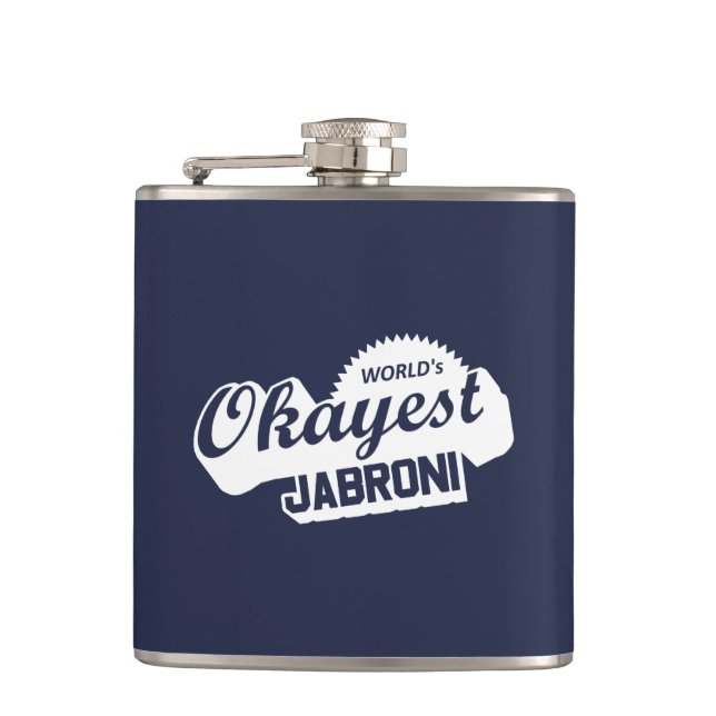 World's Okayest Jabroni Flask (Front)