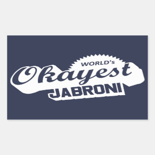 World's Okayest Jabroni Rectangular Sticker