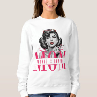 World's Okayest Mom - Retro Chic Sweatshirt