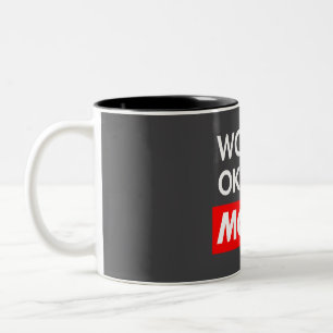 Worlds okayest Moya Two-Tone Coffee Mug