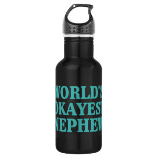 World's Okayest Nephew Water Bottle