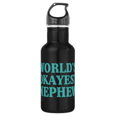 World's Okayest Nephew Water Bottle