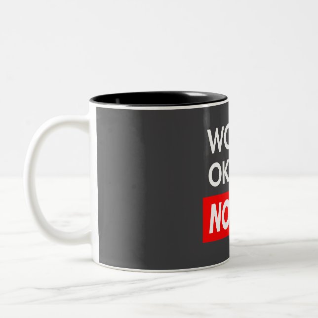 Worlds okayest Norton Two-Tone Coffee Mug (Left)