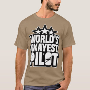 Worlds Okayest Pilot retro vintage worlds okayest T-Shirt