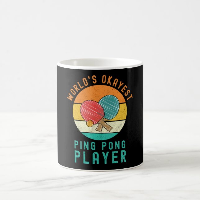 World's Okayest Ping Pong Player Coffee Mug (Center)