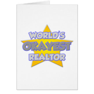 World's Okayest Realtor ... Joke Cards