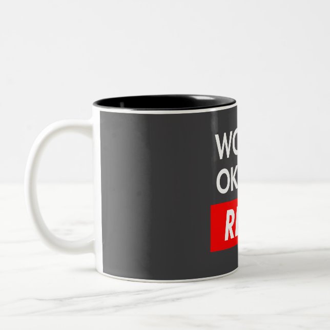 Worlds okayest Reese Two-Tone Coffee Mug (Left)