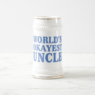 World&#39;s Okayest Uncle Beer Stein