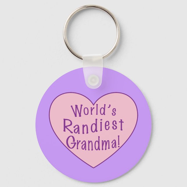 World's Randiest Grandma Keychain (Front)