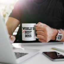 World's Second Best Boss Customizable Mug