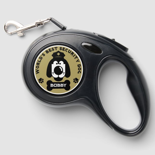 World's Security Dog Retractable Pet Leash (Front)