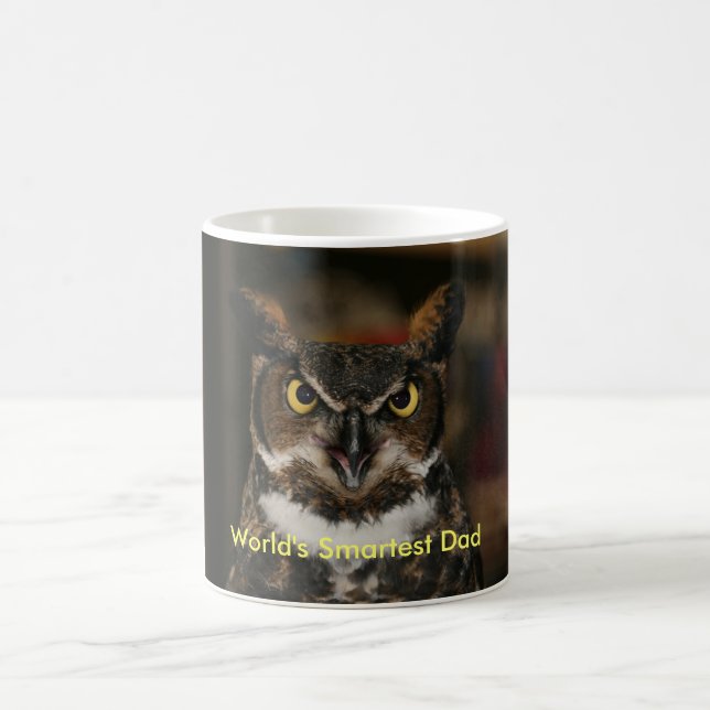 World's Smartest Dad Owl Mug (Center)