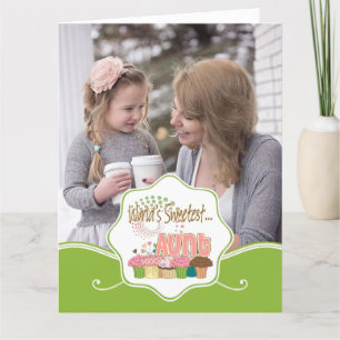World's Sweetest Aunt Birthday Card