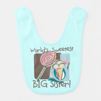 World's Sweetest Big Sister Bib