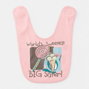 World's Sweetest Big Sister Bib