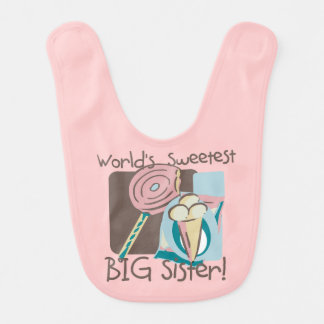 World's Sweetest Big Sister Bib