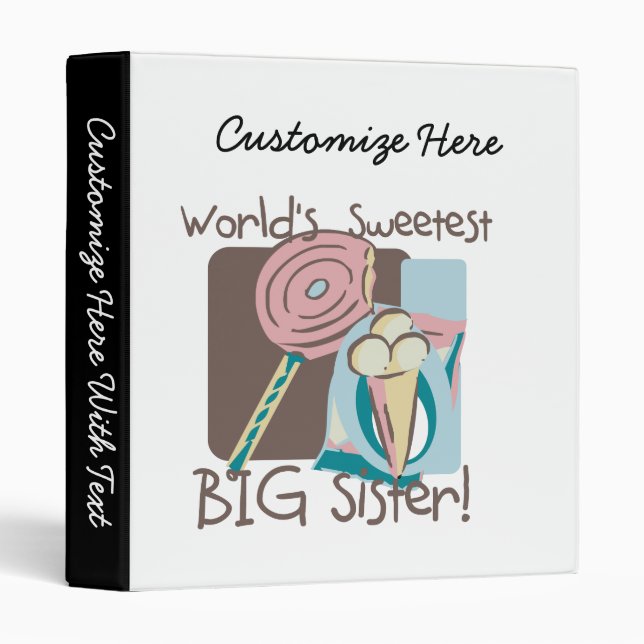 World's Sweetest Big Sister Binder (Front/Spine)