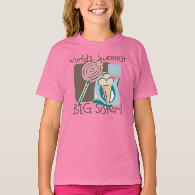 World's Sweetest Big Sister T-Shirt (Front)