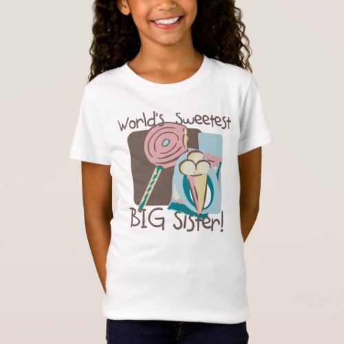 Worlds Sweetest Big Sister T_Shirt