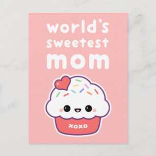 World's Sweetest Mom Postcard