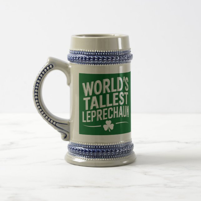 World's Tallest Leprechaun St. Patrick's Day Beer Stein (Left)