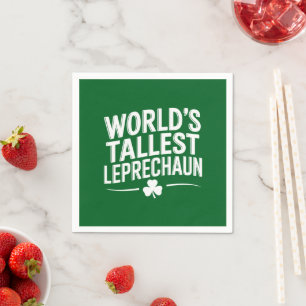 World's Tallest Leprechaun St. Patrick's Day Napkins