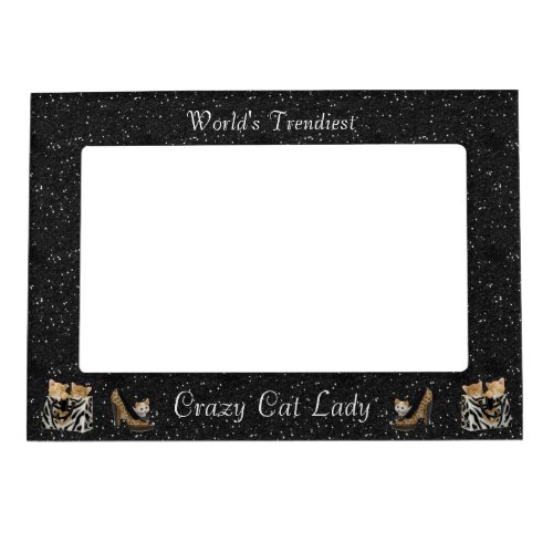 Worlds Trendiest Crazy Cat Lady Picture Frame