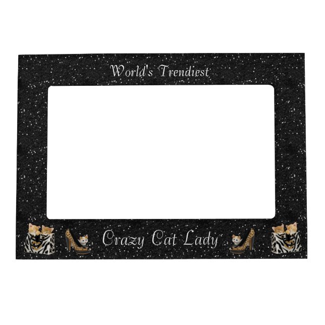 World's Trendiest Crazy Cat Lady Picture Frame (Front)