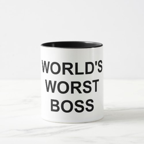 Worlds Worst Boss Mug