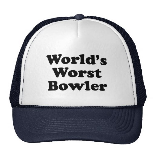 World's Worst Bowler Trucker Hat | Zazzle