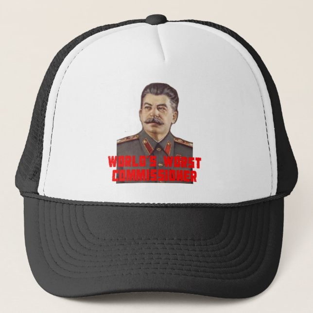 World's Worst Commissioner Trucker Hat (Front)