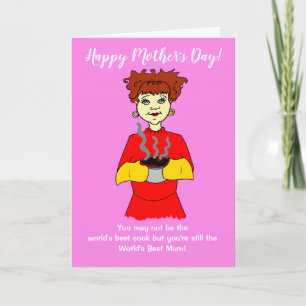 World's Worst Cook Mother's Day Card