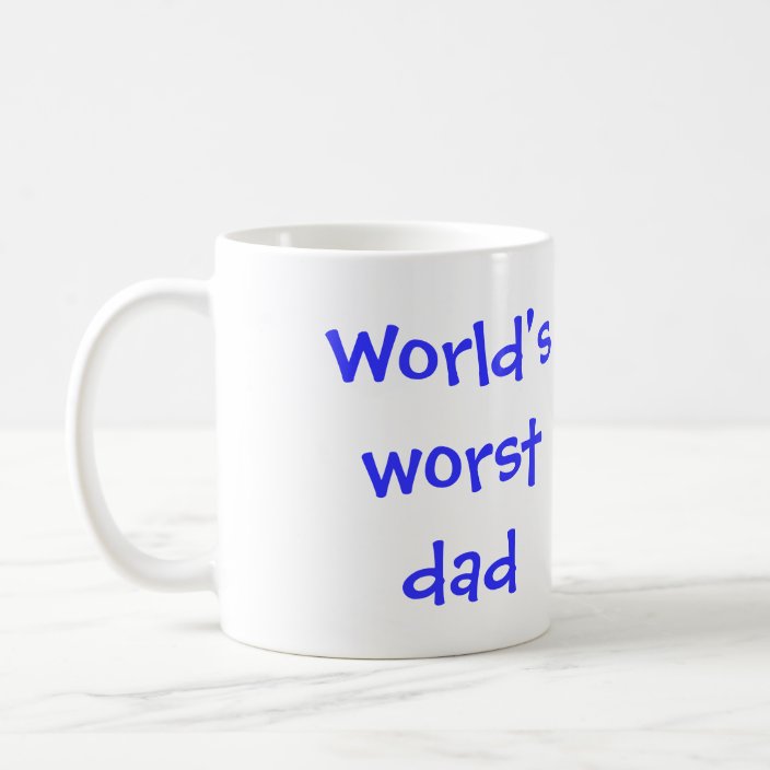 world's worst dad mug