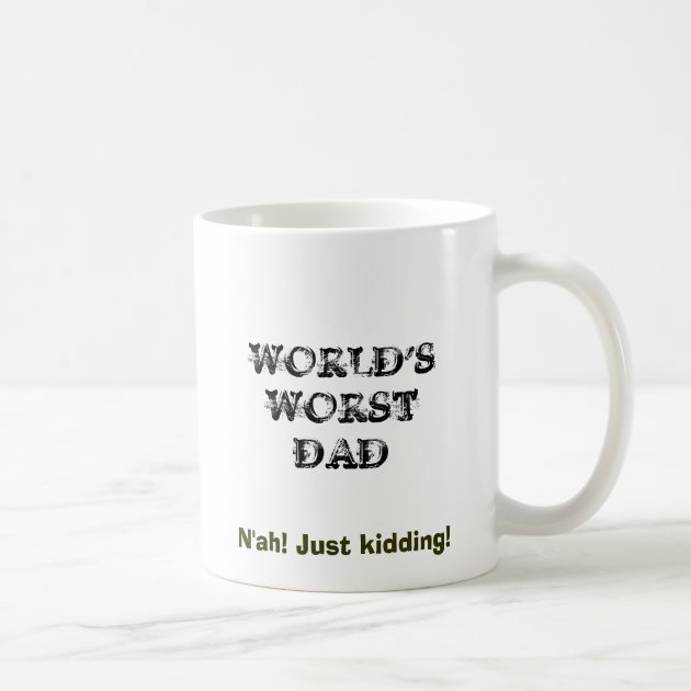 world's worst dad mug