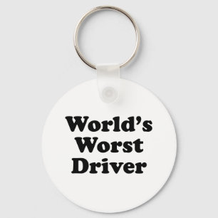 World's Worst Driver Keychain