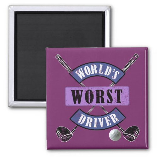 Worlds Worst Driver WWDc Magnet