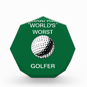 WORLD'S WORST GOLFER - award