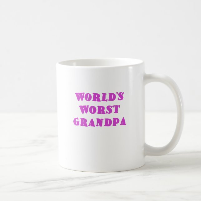 Worlds Worst Grandpa Coffee Mug (Right)