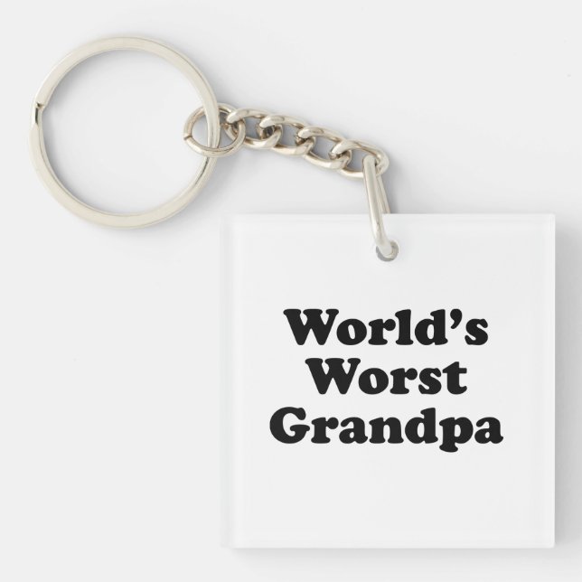 World's Worst Grandpa Keychain (Front)