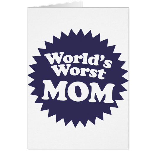 World's Worst Mom Cards (Front)
