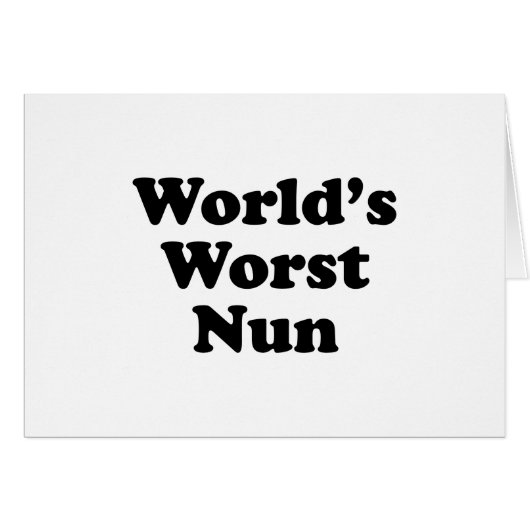 World's Worst Nun Cards (Front Horizontal)