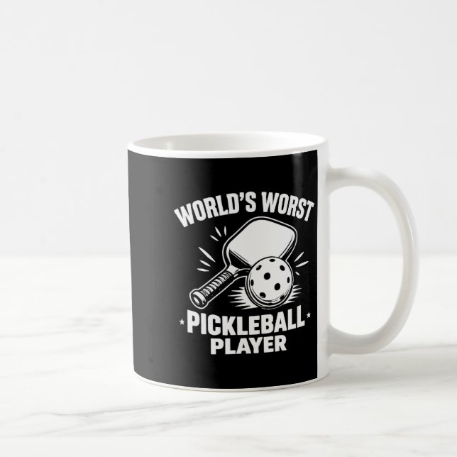 World's worst pickleball player -  coffee mug (Right)
