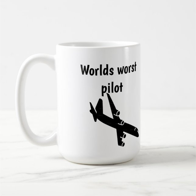 Worlds worst pilot coffee mug (Left)