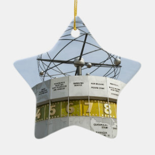 Worldtime Clock in Berlin Ceramic Ornament