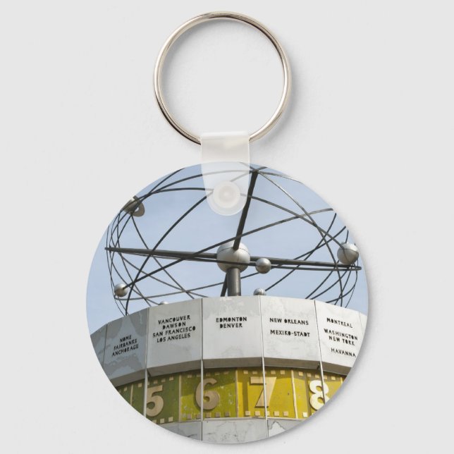 Worldtime Clock in Berlin Keychain (Front)