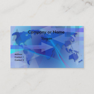Worldwide Business Map Business Card