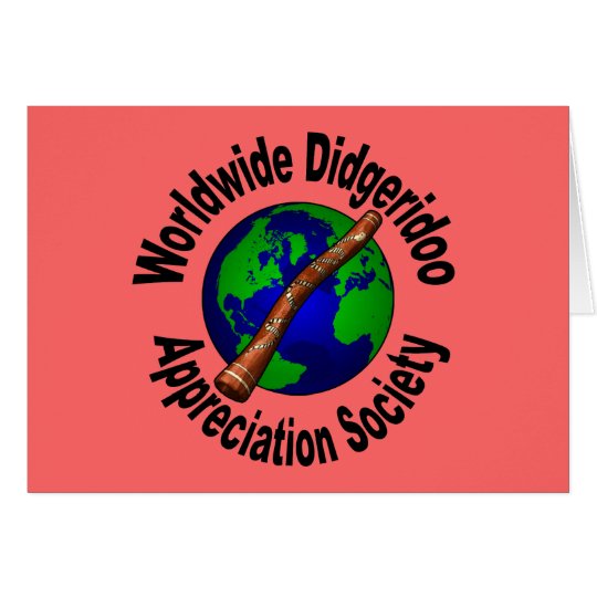 Worldwide Didgeridoo Appreciation Society Card