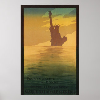 Worldwide Liberty Statue New York Advertisement Poster