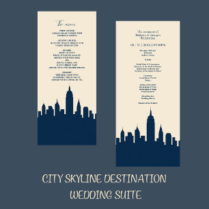 Worldwide Skyline Love Story destination Wedding Program
