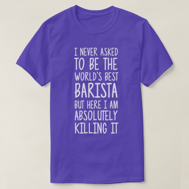 Worldx27s Best Barista 1 T-Shirt (Design Front)